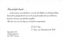 1993 40 jarig huwelijk Alida van Steenderen de Kok en J.H.O. Dop  